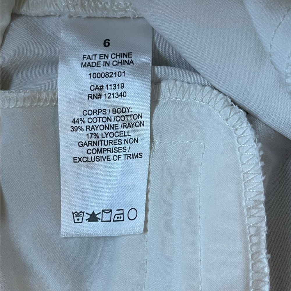 Dynamite Cream Relaxed High-Waist Pants US 6 - Picture 7 of 7